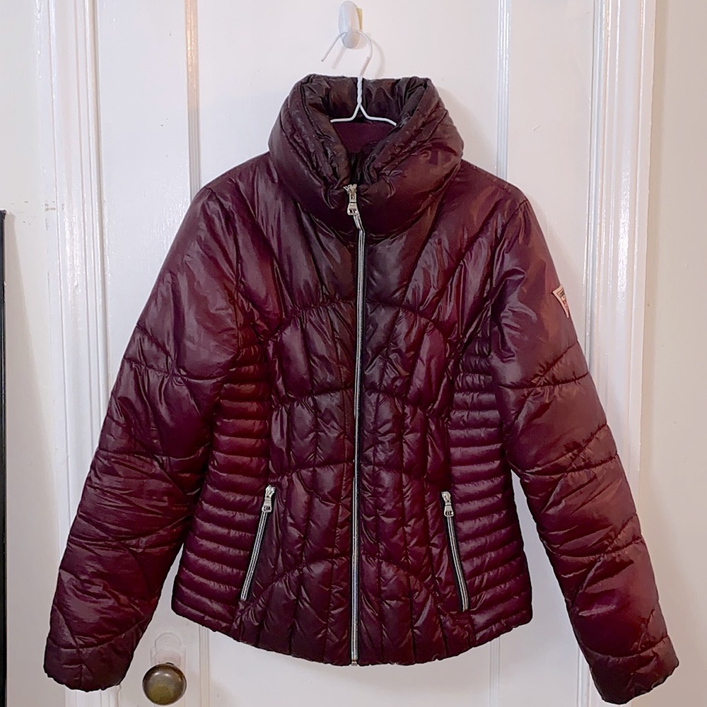 Plum Guess Puffer Coat